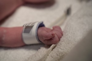 baby's clenched fist