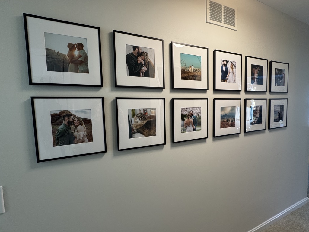 Symmetrical gallery wall how-to