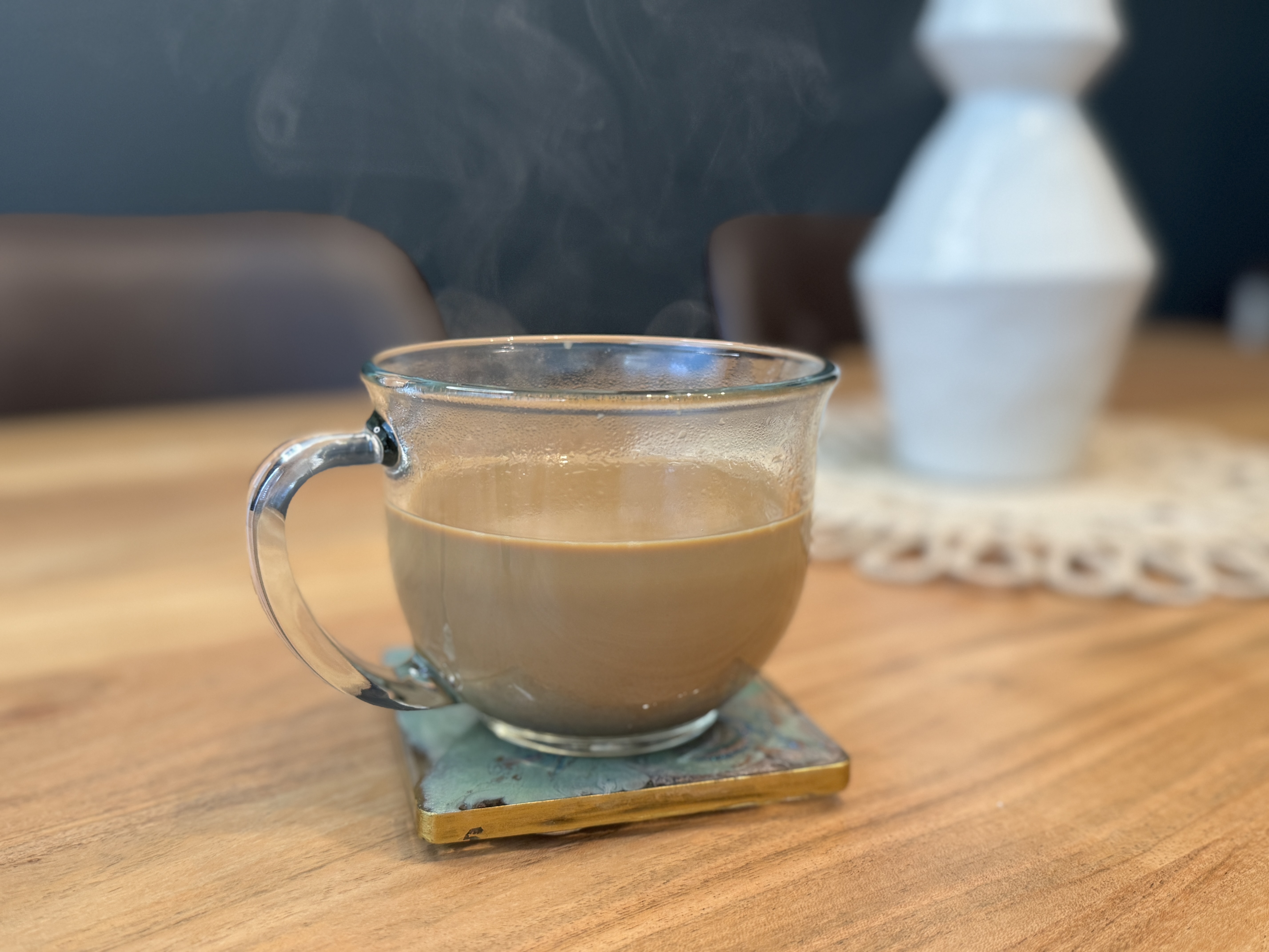 steaming cup of chai